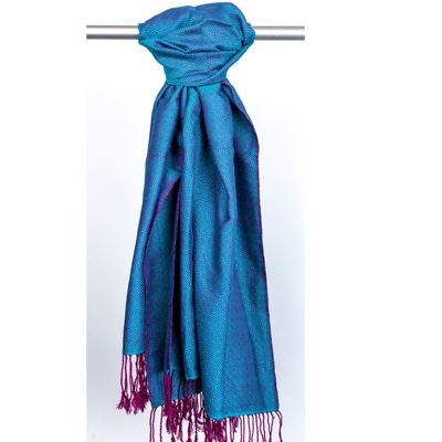 Teal & Magenta Scarf